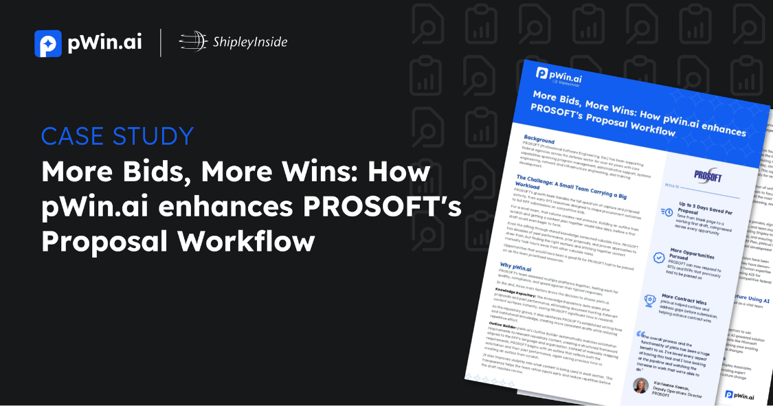 Pwin Matrix pWin.ai │ Win More with AI for Capture and Proposal Management